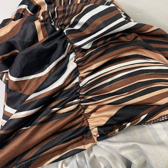 9.NEW! Shein| Striped| Rouched| Mini| Stretch - Picture 10 of 12